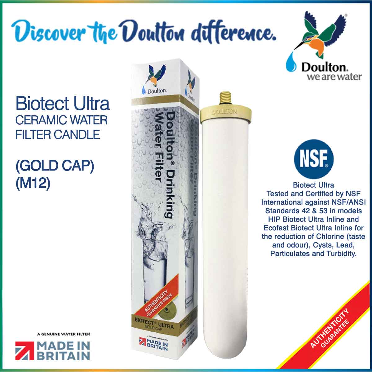 Doulton HIS + DIS with Fluoride Removal & Biotect Ultra Drinking Water Purifier System - Doulton Water Purifier, Sole Distributor (MY) - Britain Premium Brand Since 1826