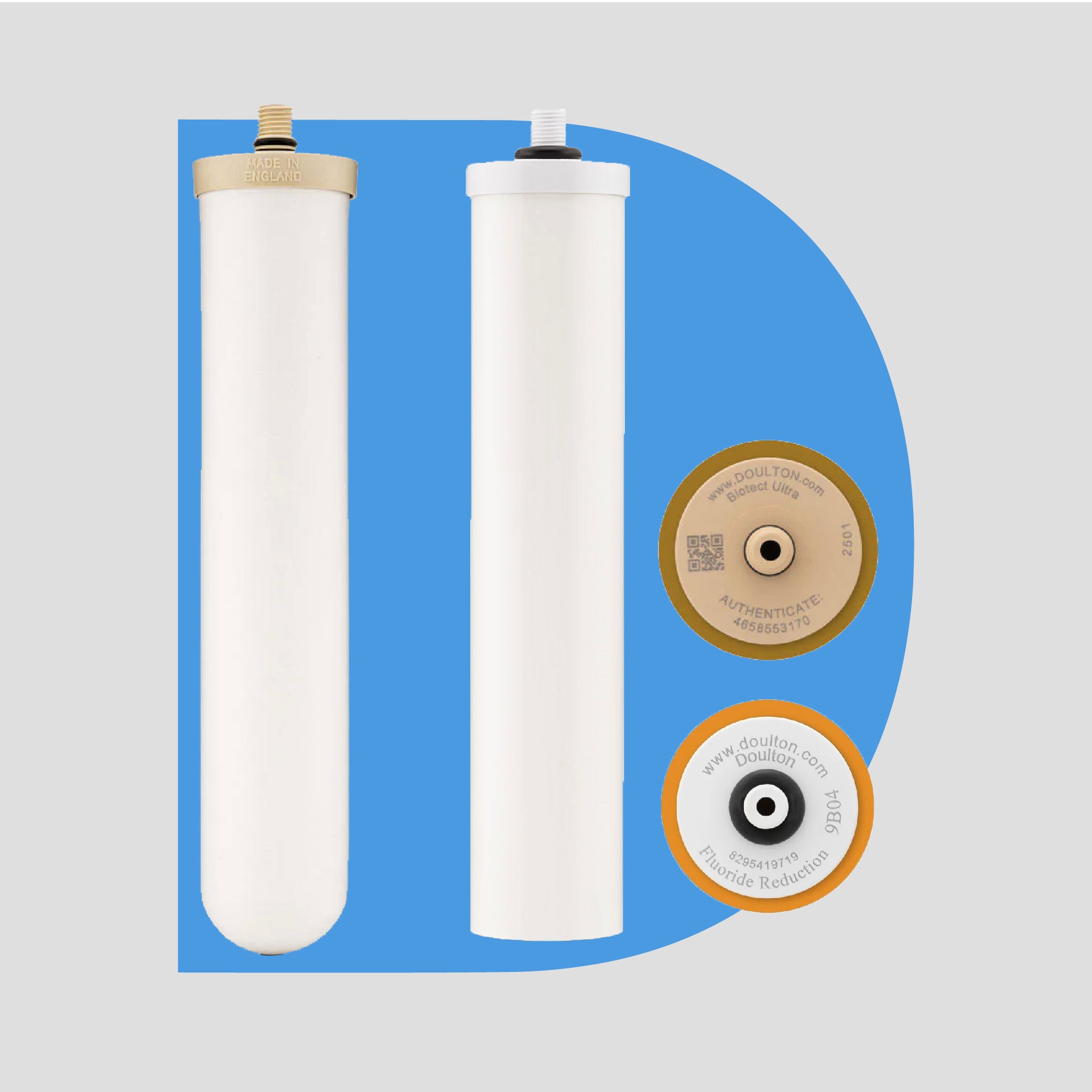 Doulton® Fluoride Reduction (FRC 9B04) + BioTect Ultra (BTU 2501/2504) Drinking Water Filter Cartridge