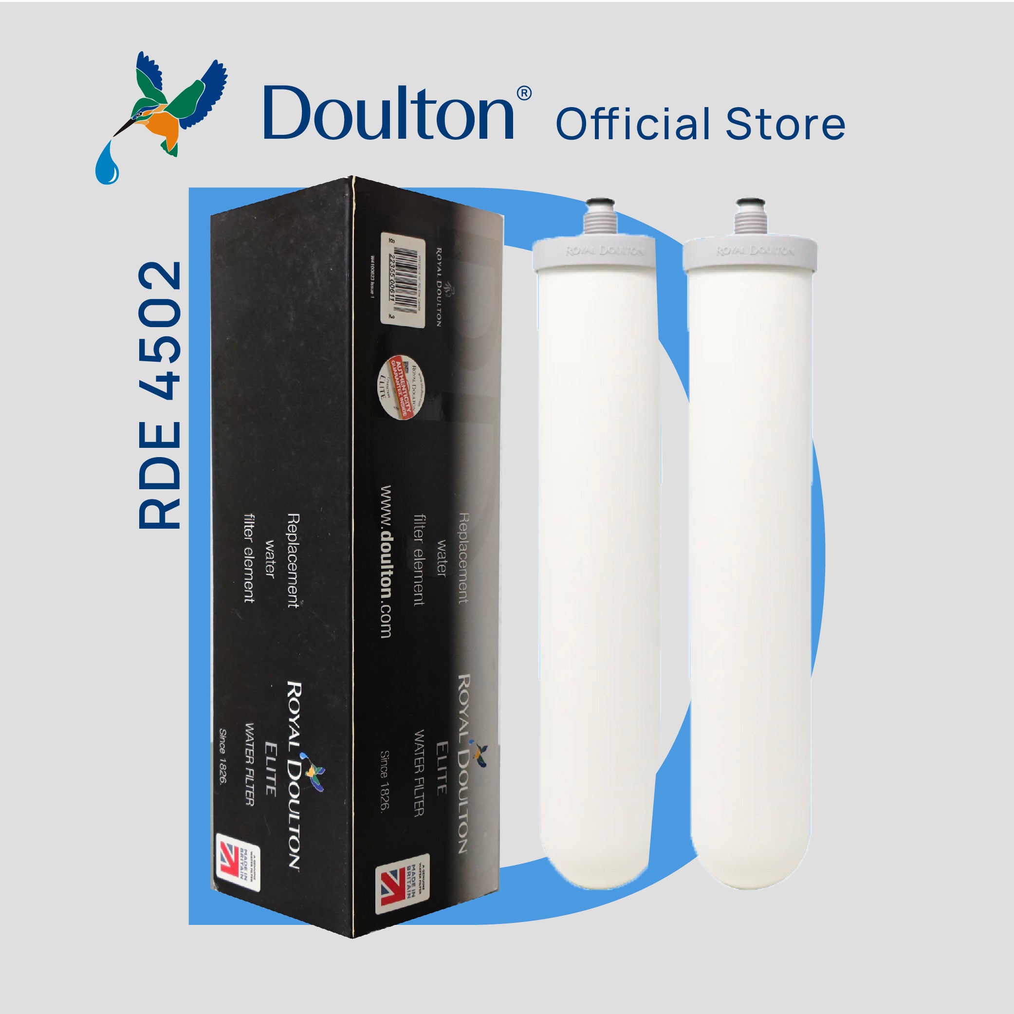 (2PC) Royal Doulton Elite® (RDE 4502) Water Filter Cartridge - Compatible with Buffalo Water Filter