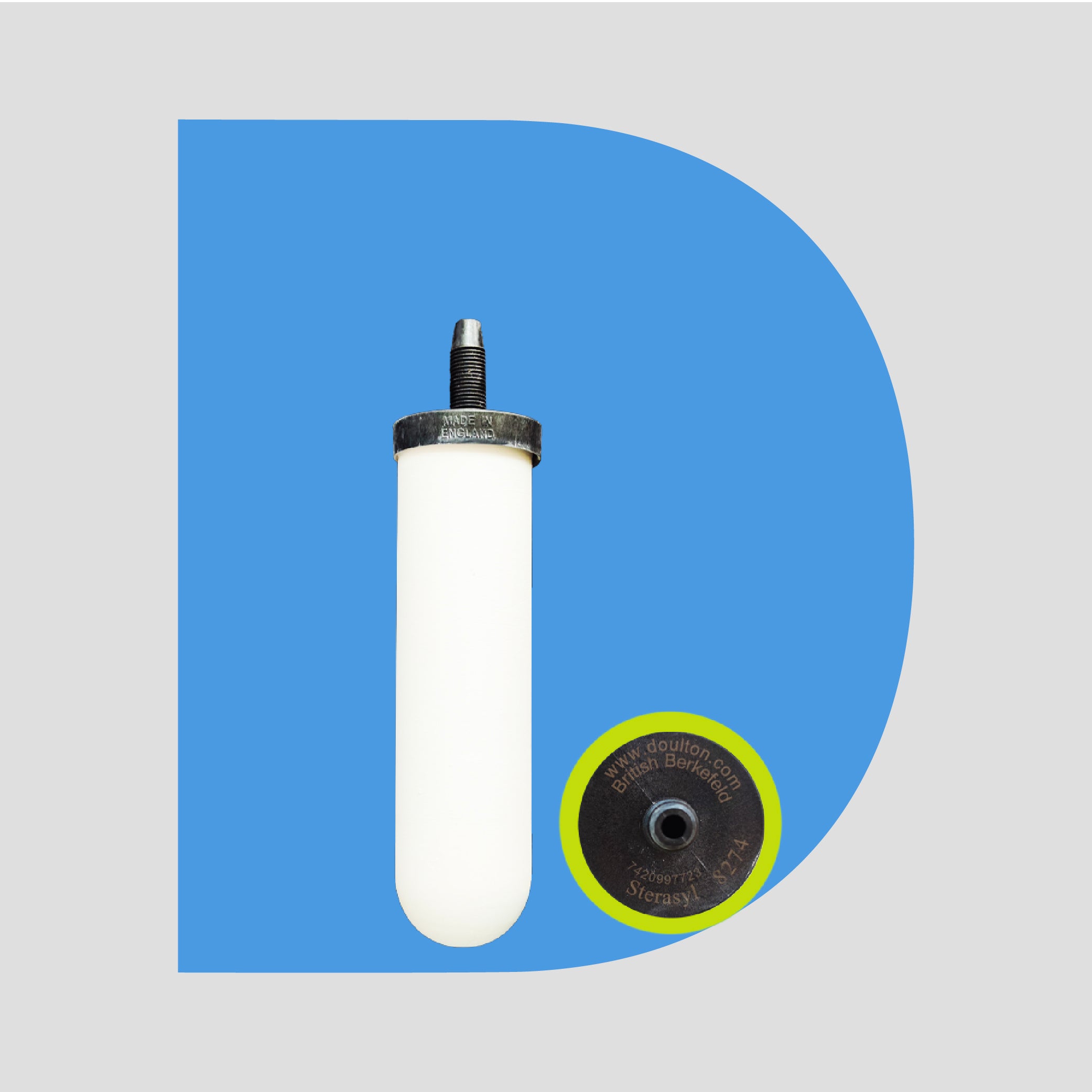 (2PC) Doulton® Sterasyl (STE 8274) 7inch Water Filter Cartridges - Anti Bacterial & Removes Sediment & Rust