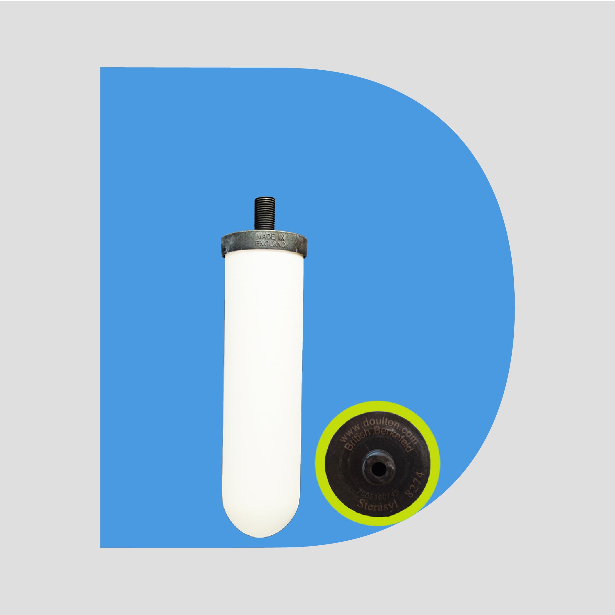 (2PC) Doulton® Sterasyl (STE 8274) 7inch Water Filter Cartridges - Anti Bacterial & Removes Sediment & Rust