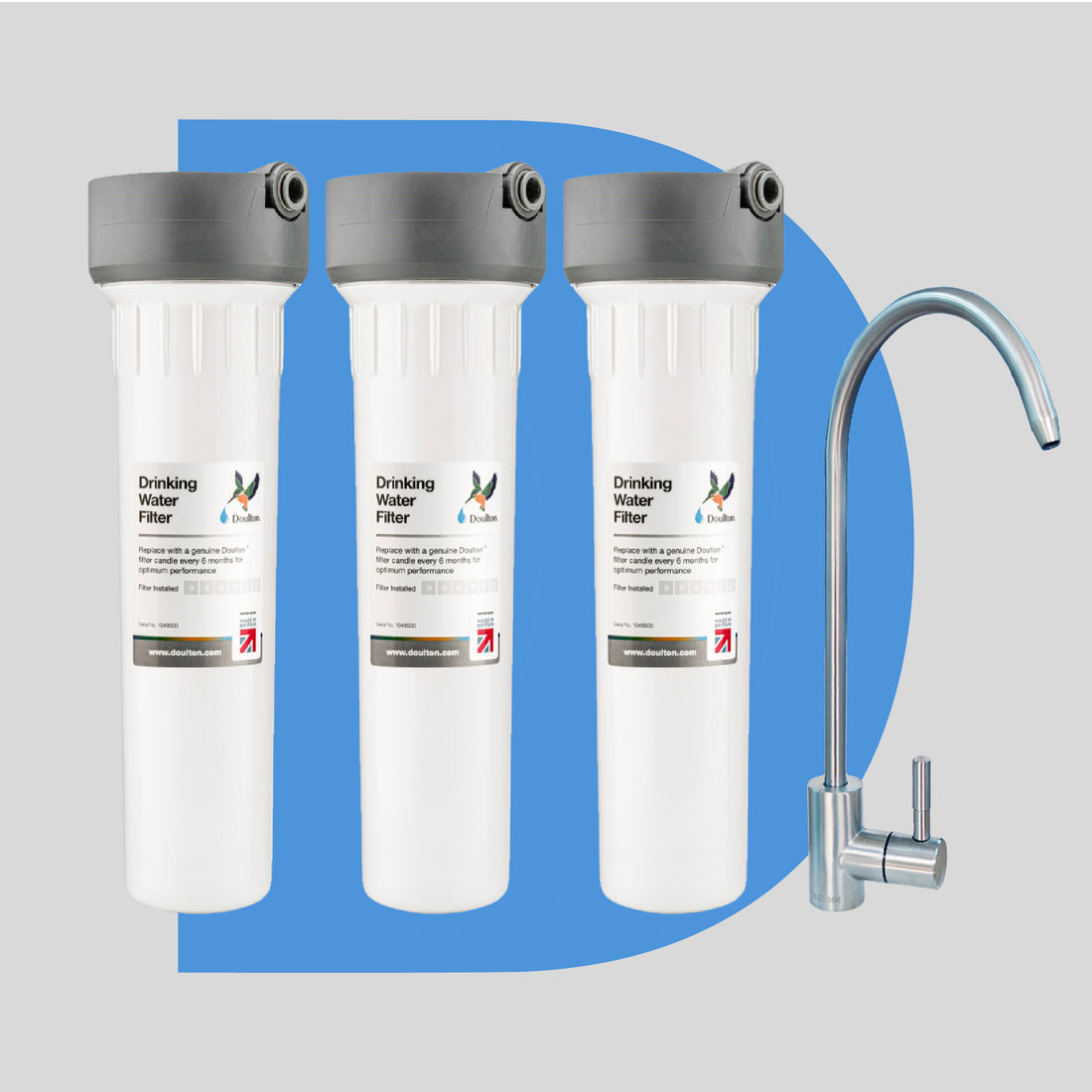 Doulton® HIP3X UCC9501 Ultracarb BPA free Undersink Water Filter Purifier System