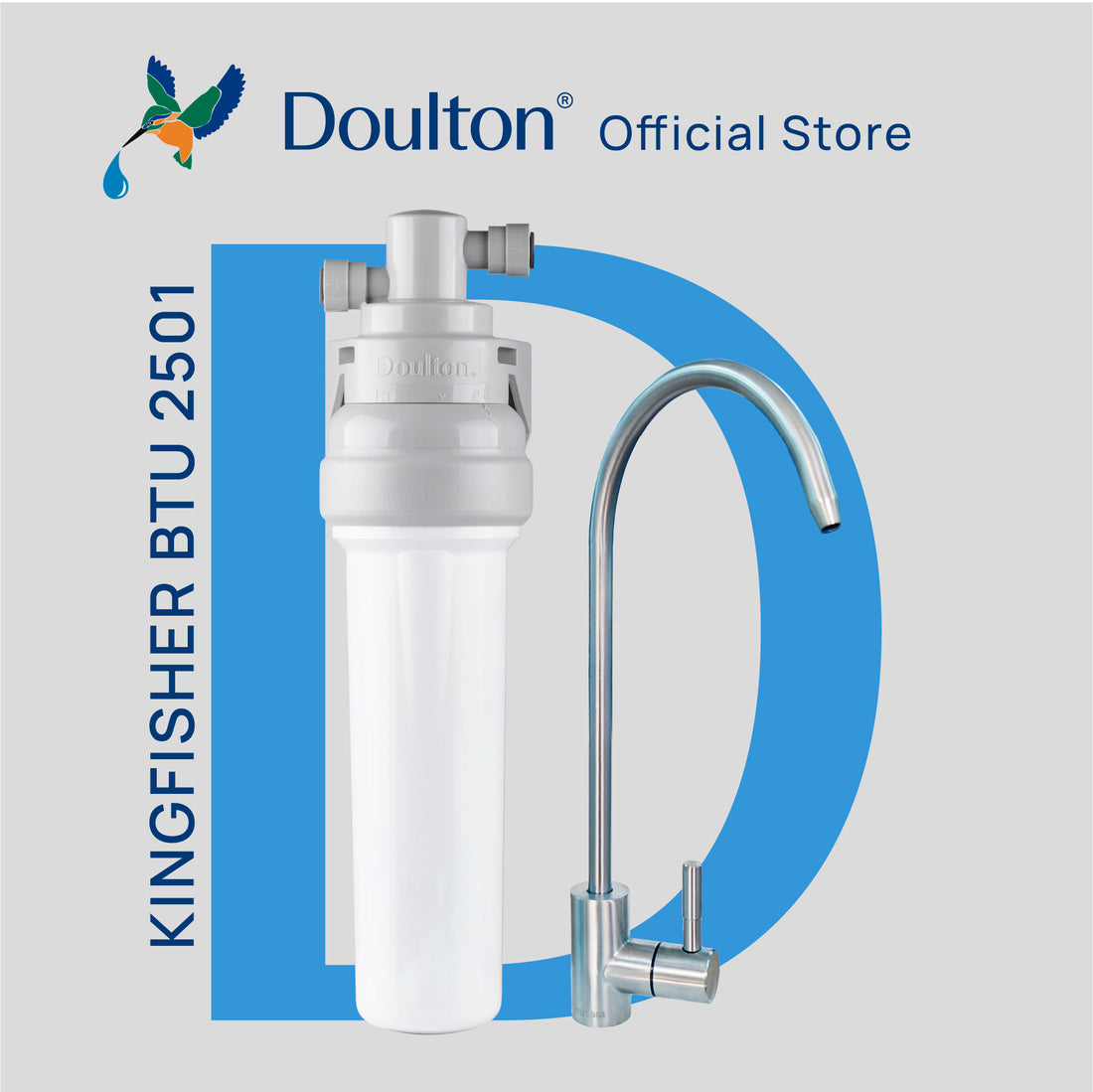 Doulton® Kingfisher Biotect Ultra 2501 NSF Under Counter Water Filter System | Quick Change