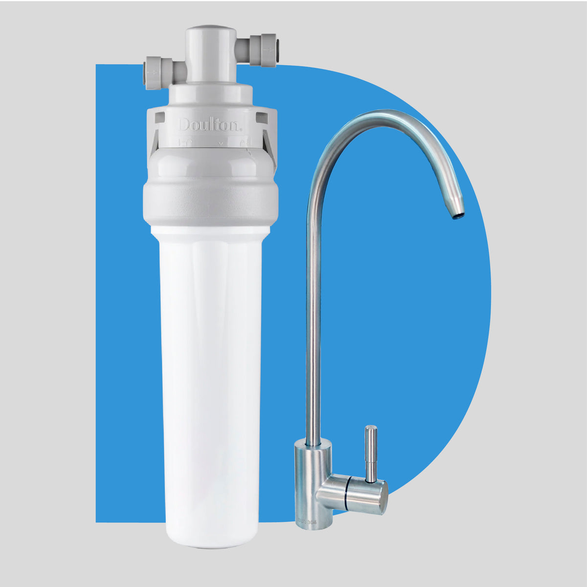 Doulton® Kingfisher Biotect Ultra 2501 NSF Under Counter Water Filter System | Quick Change