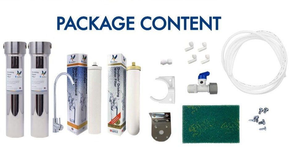 Discover Unmatched Purity with the Doulton 2X HIS Combo: The Ultimate Stainless Steel Undercounter Water Purification System with Fluoride Treatment/PFas(forever chemical) and NSF-Certified Biotect Ultra Filtration! *FREE Installation!