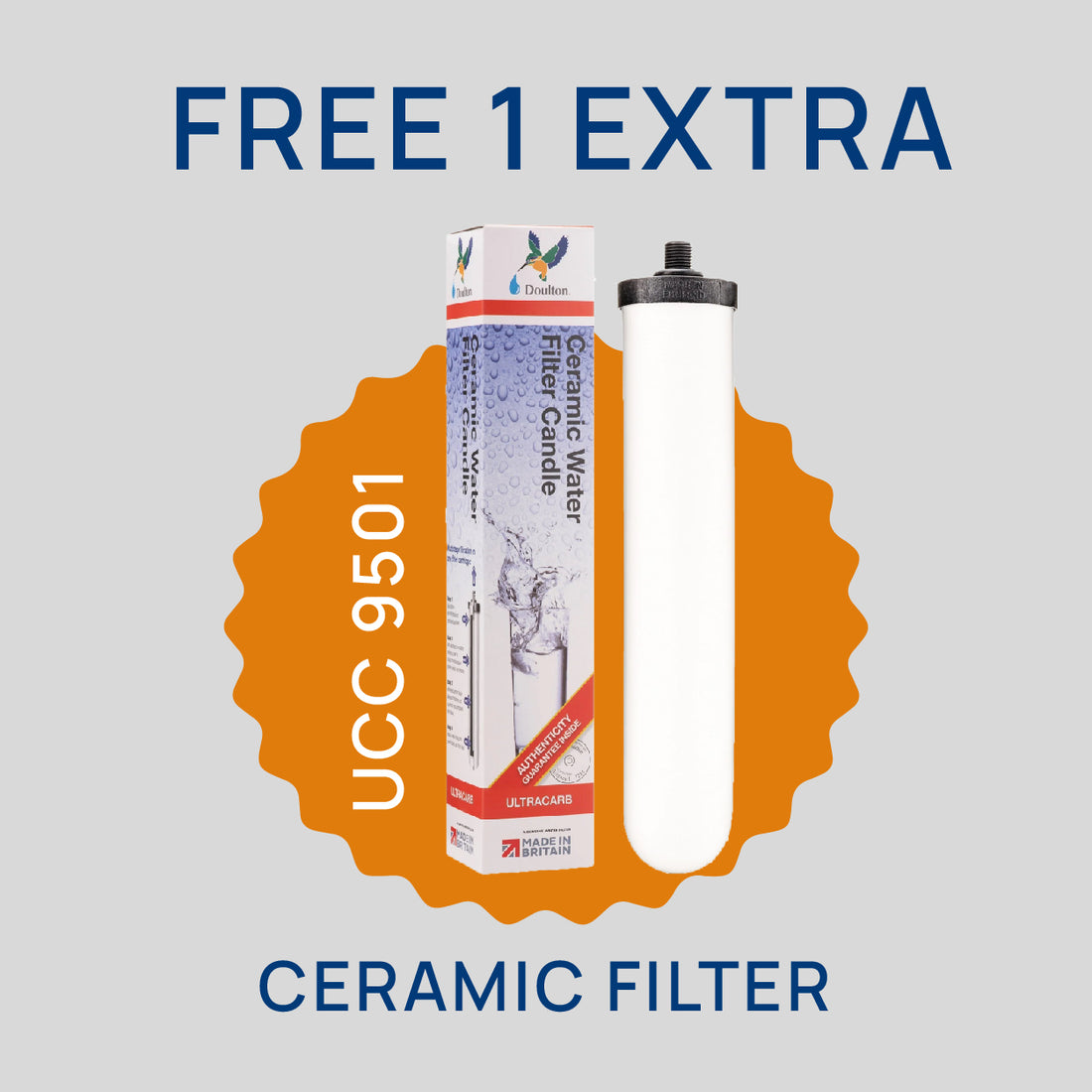 Doulton® QT Ecofast UCC (9501) Ultracarb Water Filter Purifier System with Deluxe Faucet