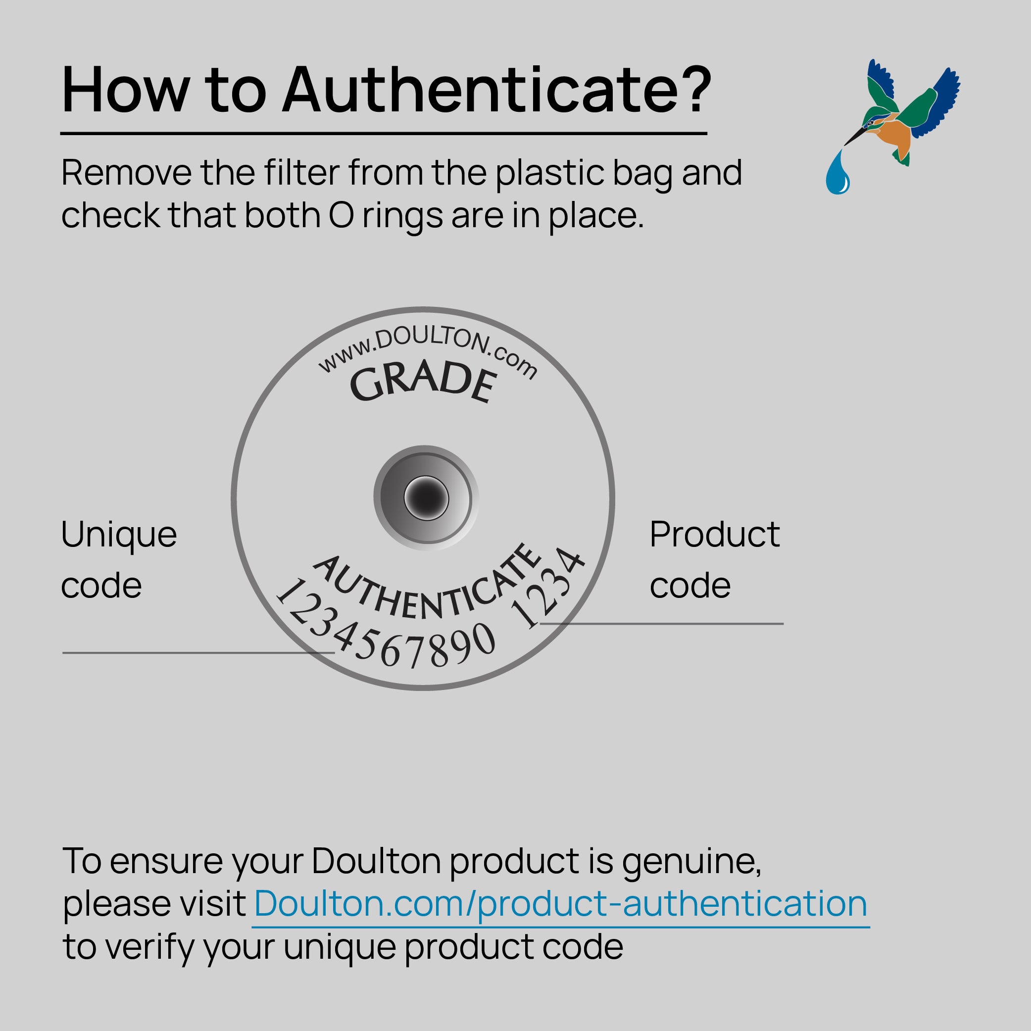 Doulton® Sterasyl (STE 9204) Water Filter Cartridge - Anti Bacterial & Removes Sediment & Rust