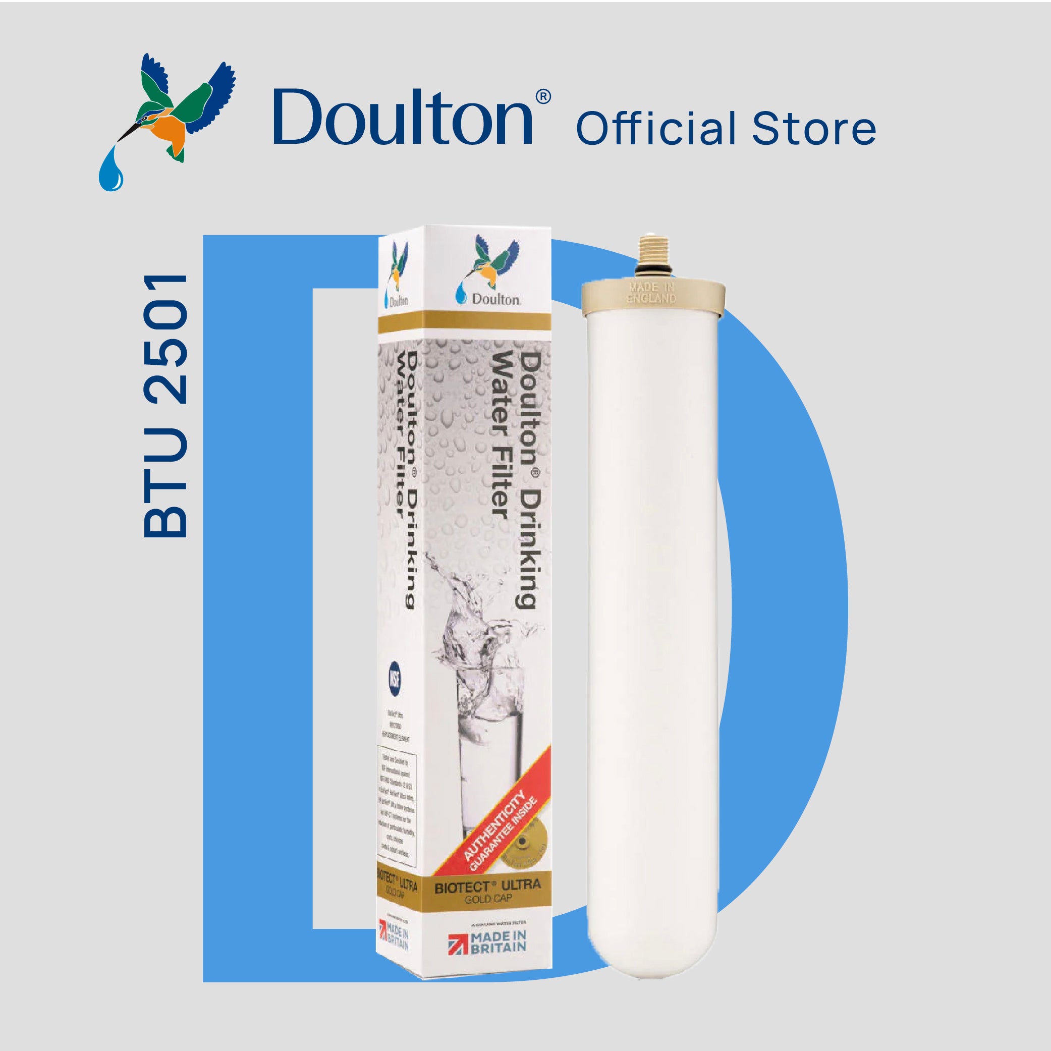 Doulton DCP2 FRC (9B04) Fluoride Reduction + BTU (2501) Biotect Ultra Water Filter Purifier System