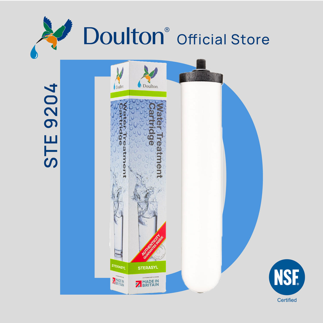 Doulton® Sterasyl (STE 9204) Water Filter Cartridge - Anti Bacterial & Removes Sediment & Rust