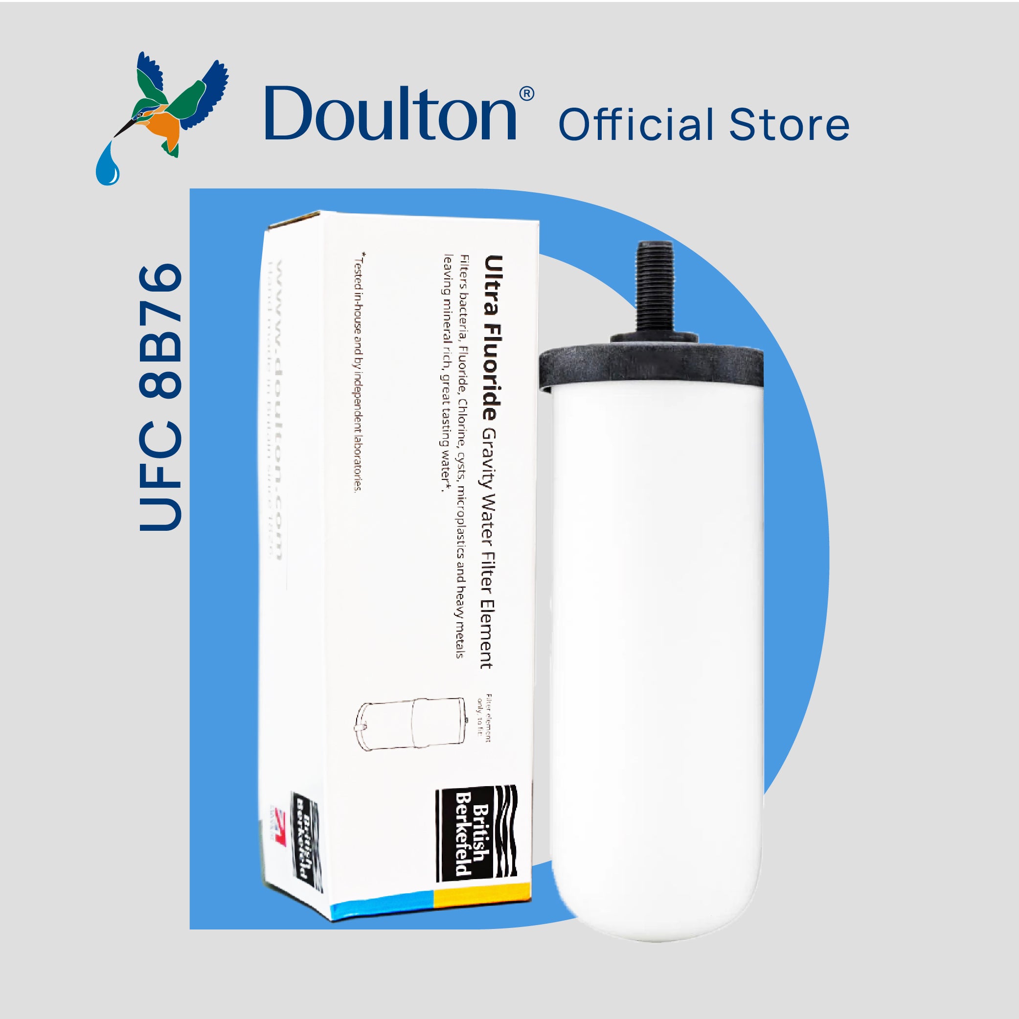 Doulton® Portable Stainless Steel Gravity UFC (8B76) Ultra Fluoride Water Filter Purifier System