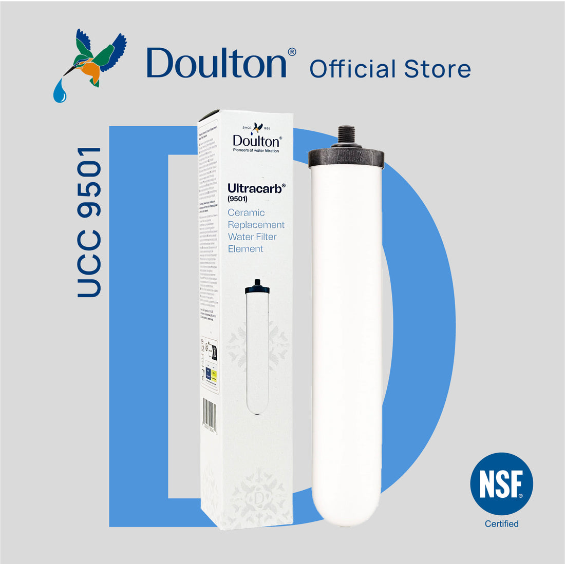 Doulton® Ultracarb (UCC 9504/9501) Drinking Water Filter Cartridge - Anti Bacterial & Removes Lead