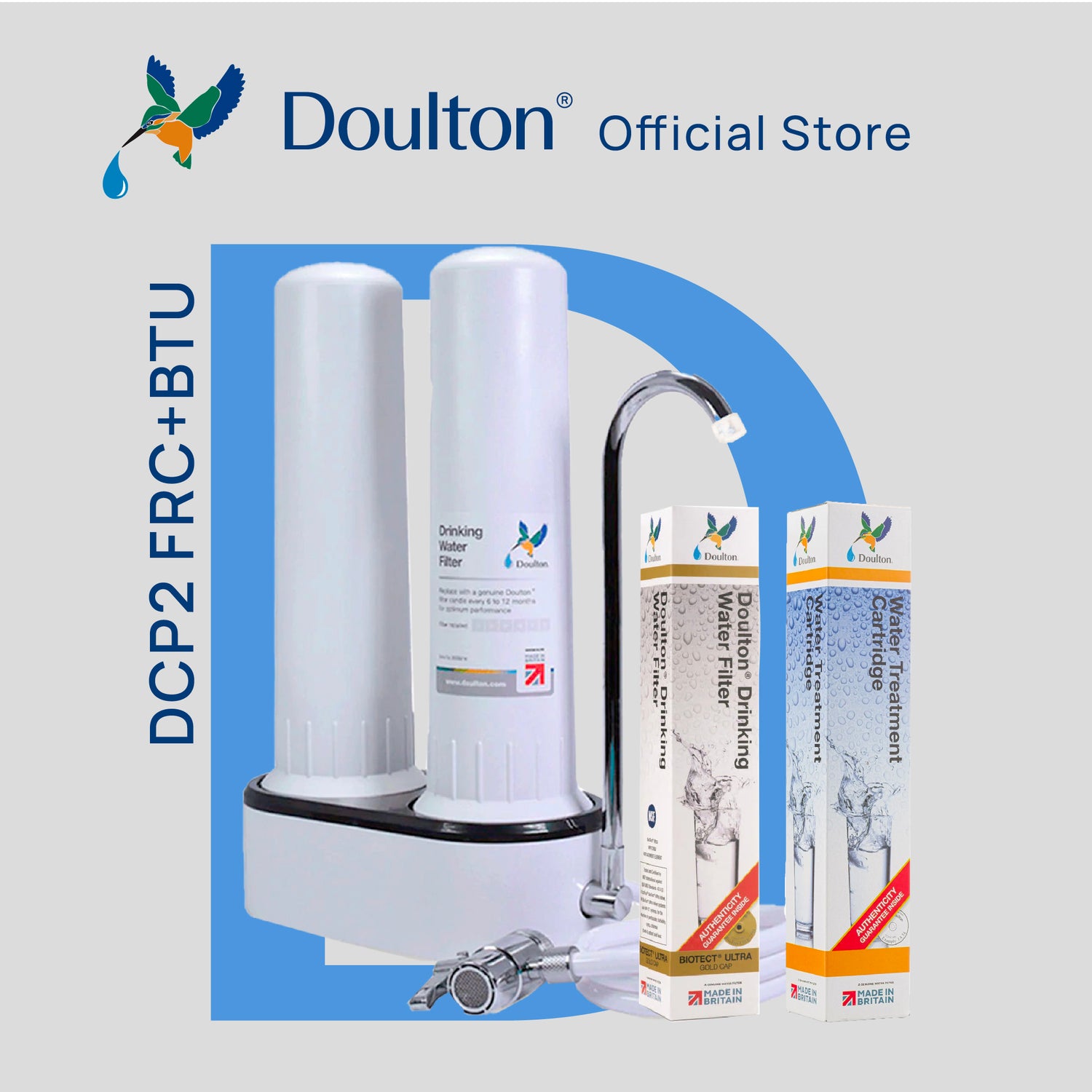 Doulton DCP2 FRC (9B04) Fluoride Reduction + BTU (2501) Biotect Ultra Water Filter Purifier System