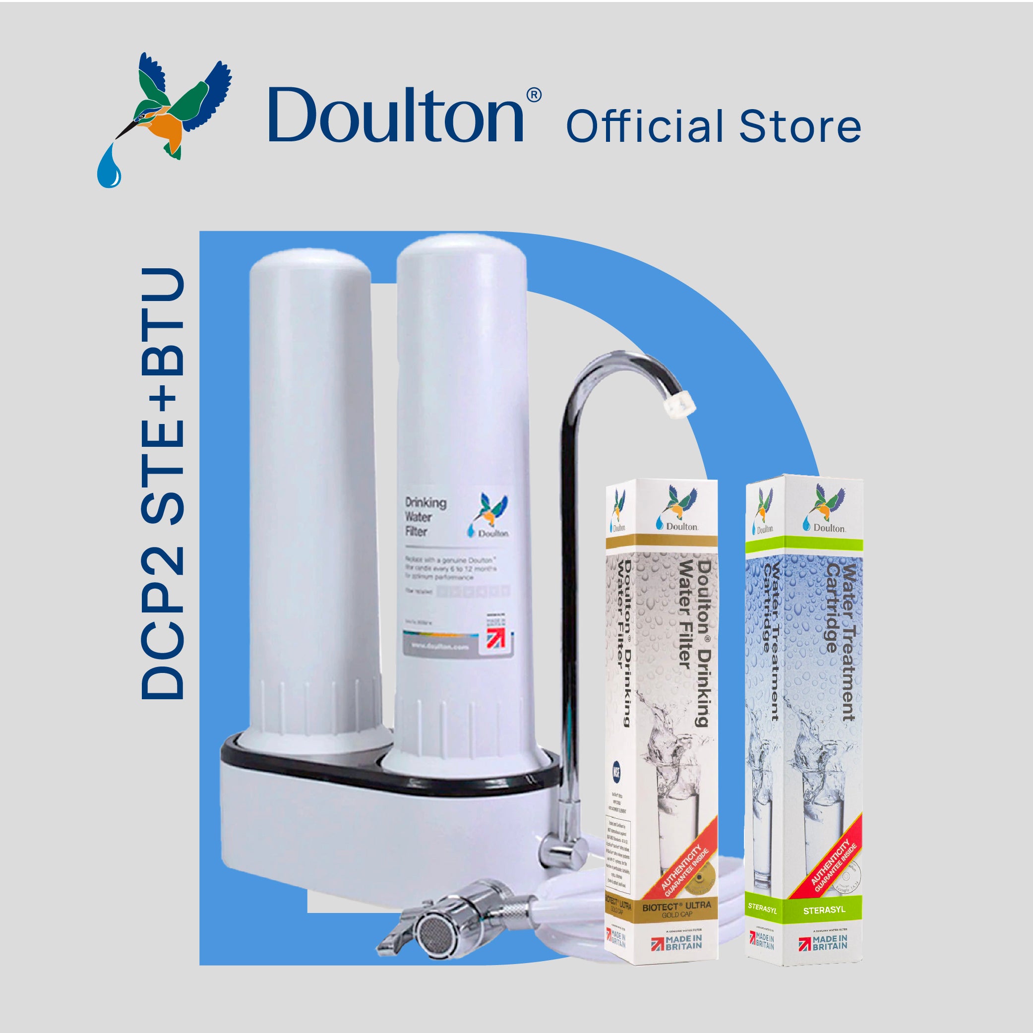 Doulton® DCP2 STE (9204) BTU (2501) Sterasyl + Biotect Ultra Water Filter Purifier System