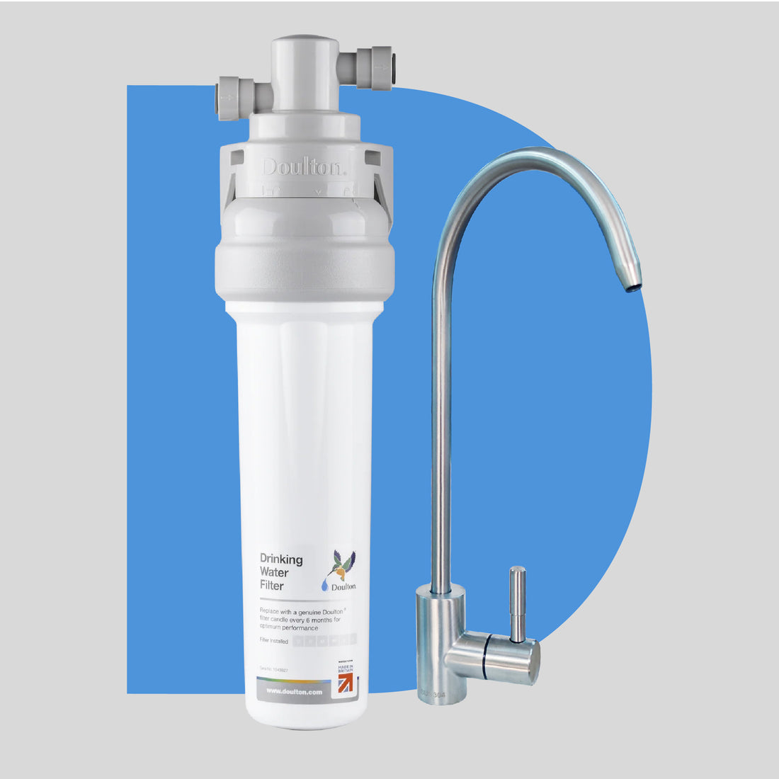 Doulton® QT Ecofast UCC (9501) Ultracarb Water Filter Purifier System with Deluxe Faucet