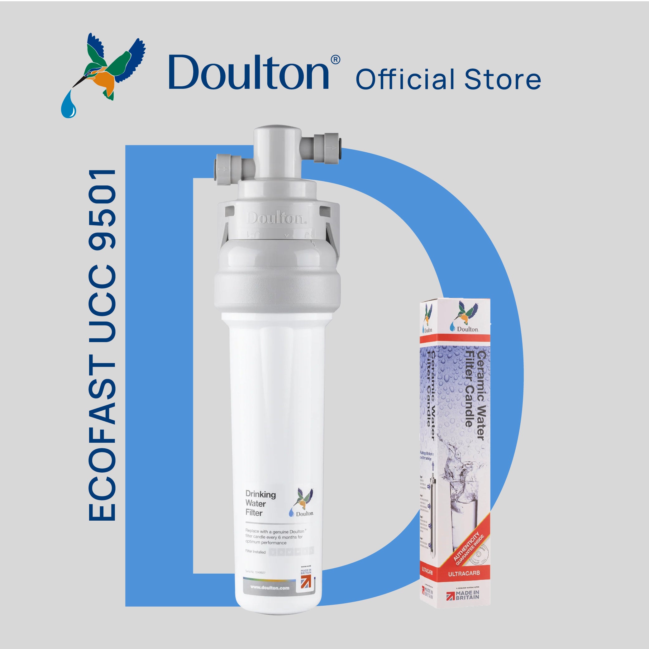 Doulton® QT Ecofast UCC (9501) Ultracarb Water Filter Purifier System