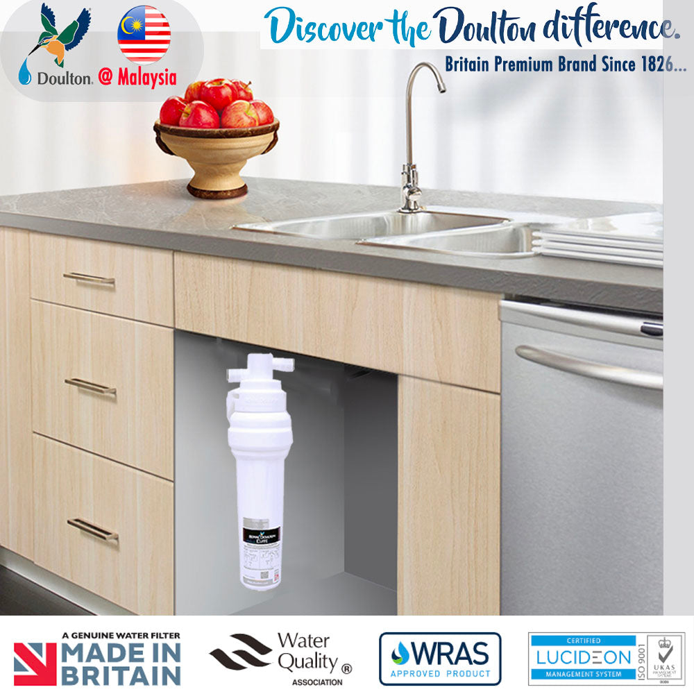 Royal Doulton Elite Prestigious Advanced Drinking Water Purifier Complete System (Undercounter) - Doulton Water Purifier, Sole Distributor (MY) - Britain Premium Brand Since 1826