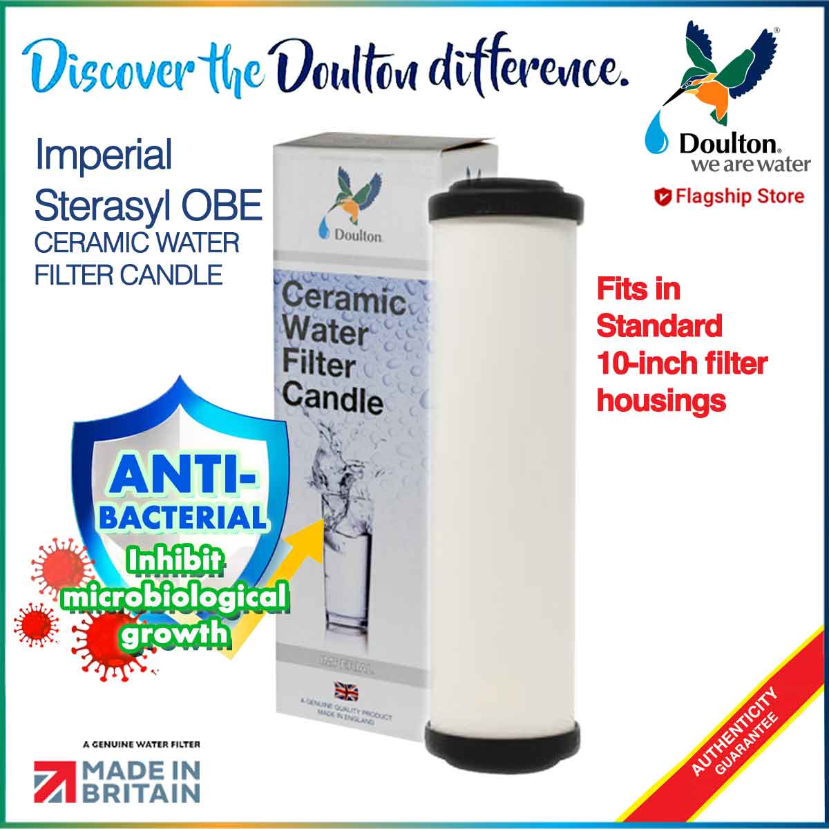 Doulton Imperial Sterasyl OBE Ceramic Water Filter Candle