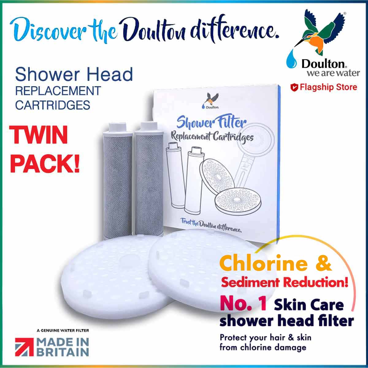Doulton Shower Head Replacement Cartridge (Twin pack)