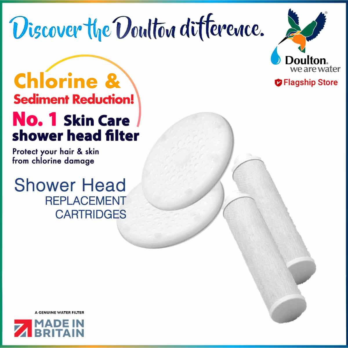 Doulton Shower Head Replacement Cartridge (Twin pack)