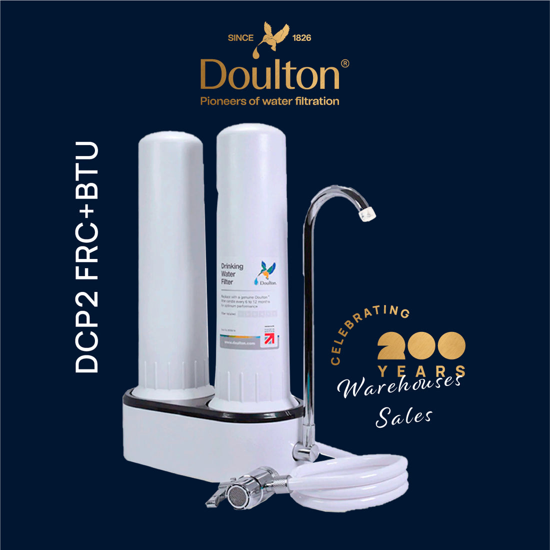 Doulton DCP2 FRC (9B04) Fluoride Reduction + BTU (2501) Biotect Ultra Water Filter Purifier System