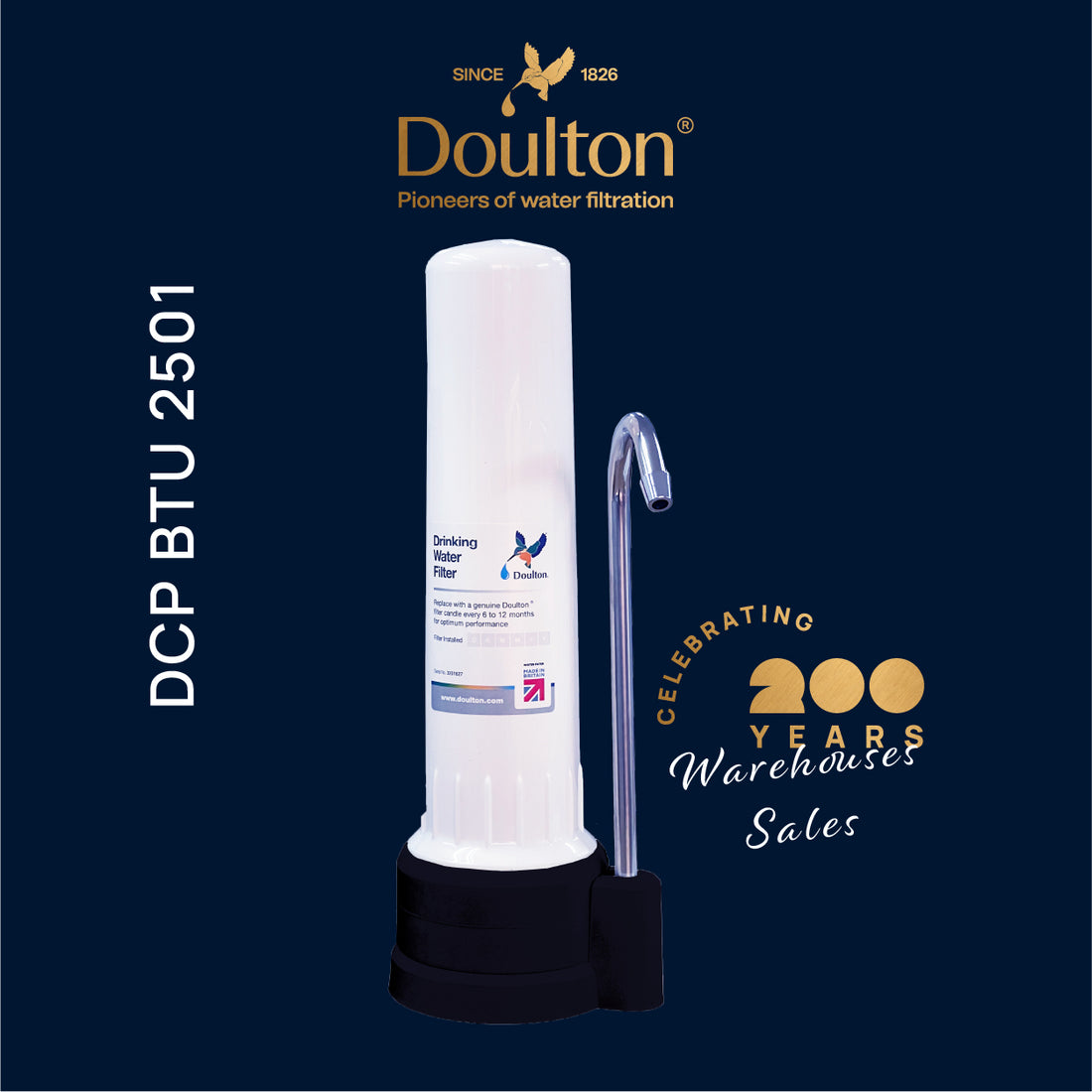 Doulton® DCP BTU (2501) Biotect Ultra Water Filter Purifier System