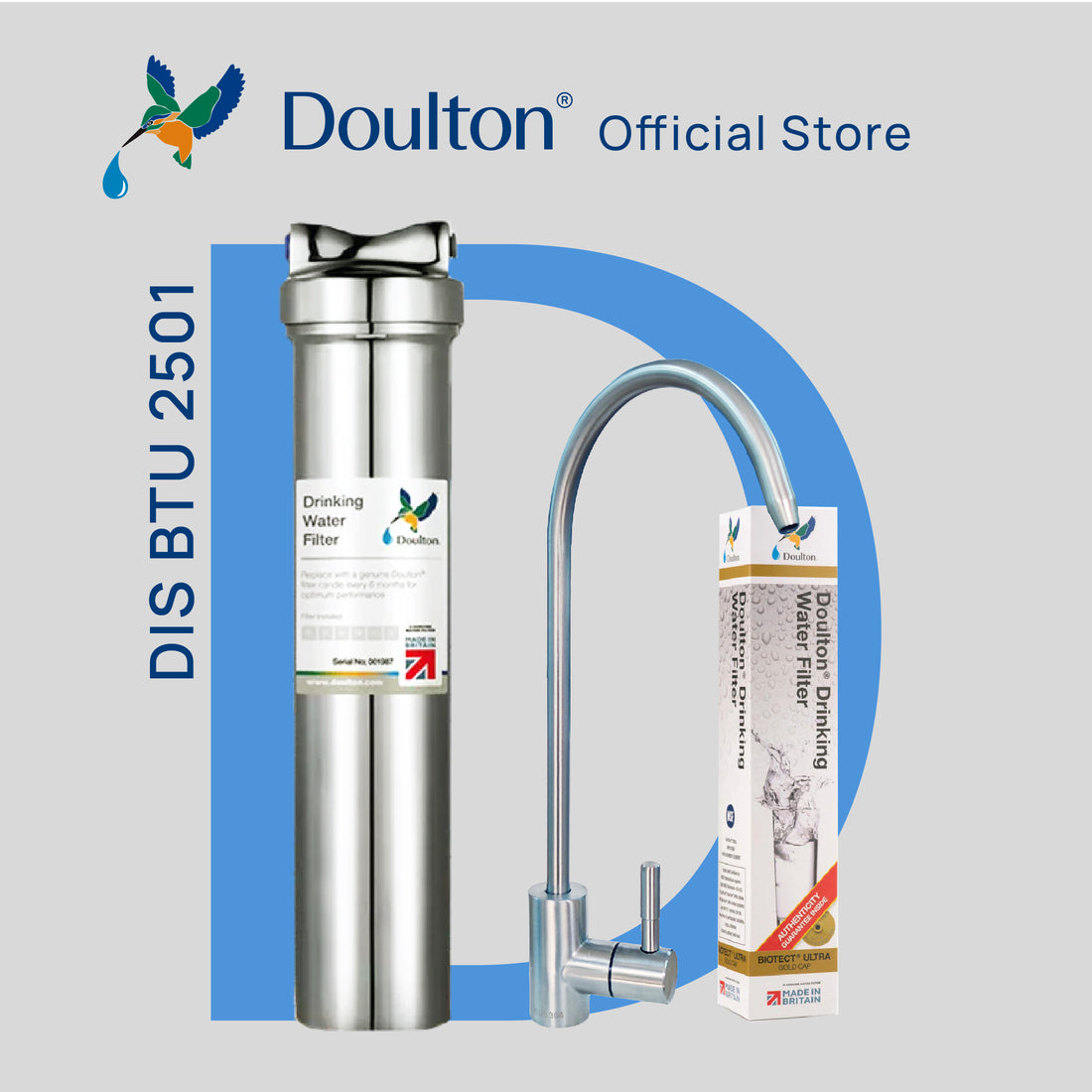[FREE INSTALLATION]Doulton® DIS BTU (2501) Biotect Ultra Water Filter Purifier System