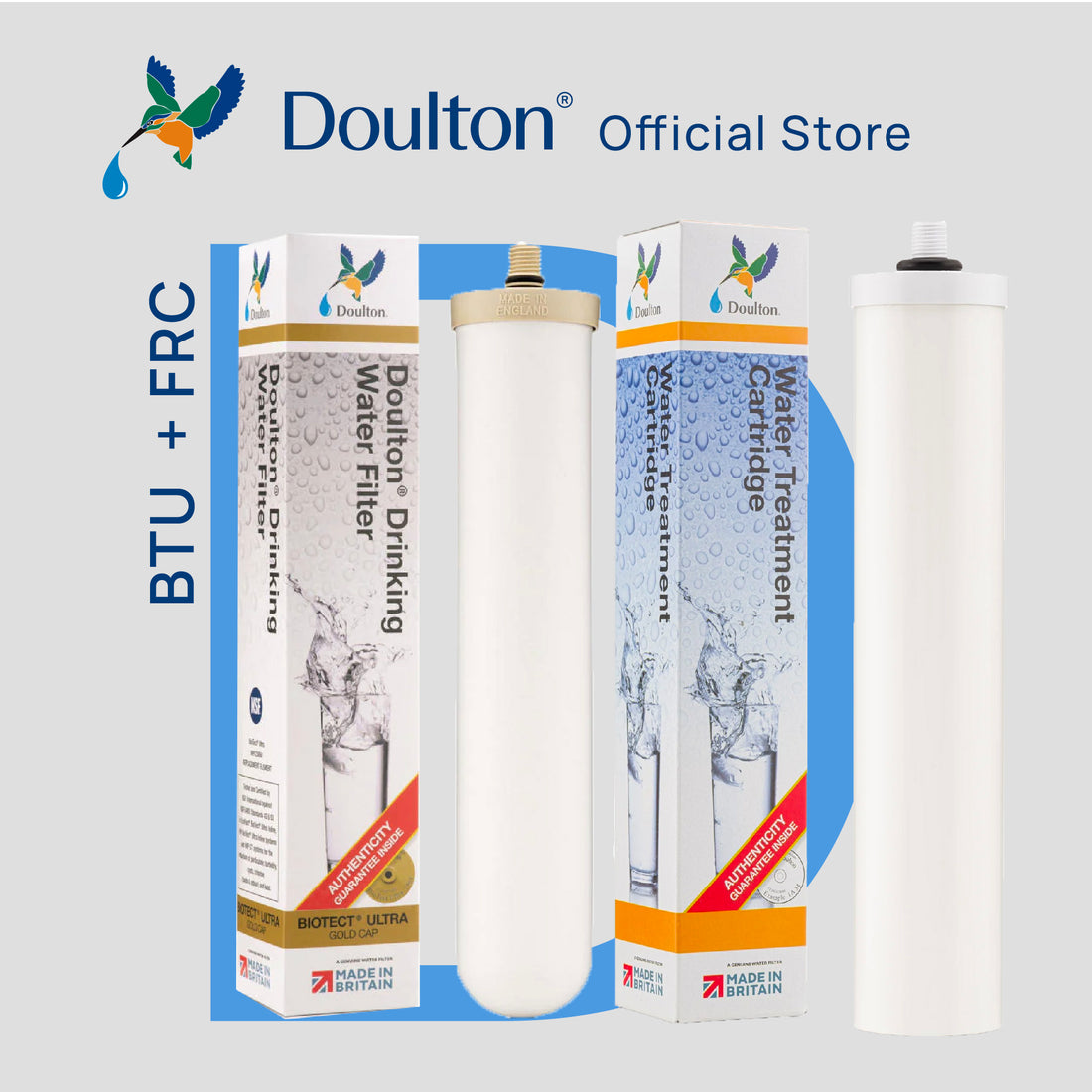 Doulton® Fluoride Reduction (FRC 9B04) + BioTect Ultra (BTU 2501/2504) Drinking Water Filter Cartridge