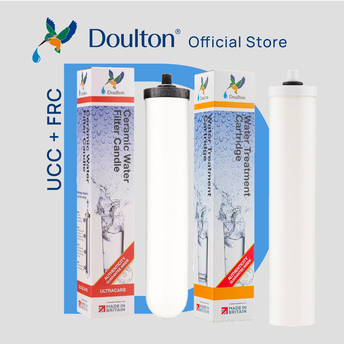 Doulton® Fluoride Reduction (FRC 9B04) + Ultracarb (UCC 9504/9501) Drinking Water Filter Cartridge