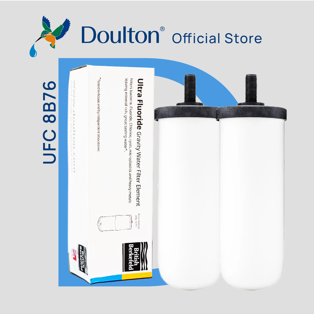 (2PC) Doulton® Ultra Fluoride (UFC 8B76) Drinking Water Filter Cartridge