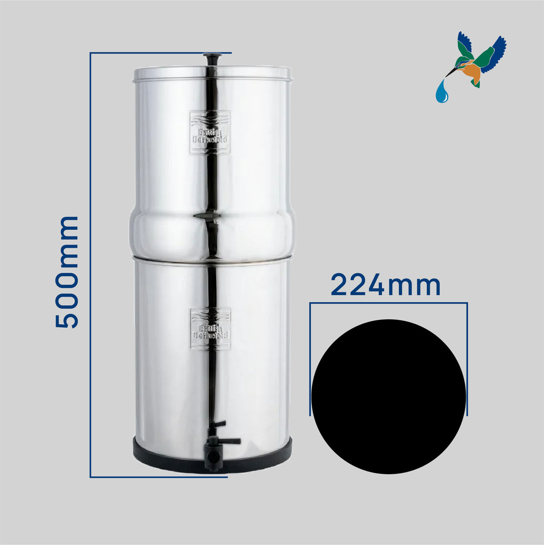 Doulton® Portable Stainless Steel Gravity USC (8674) Ultra Sterasyl Water Filter Purifier System