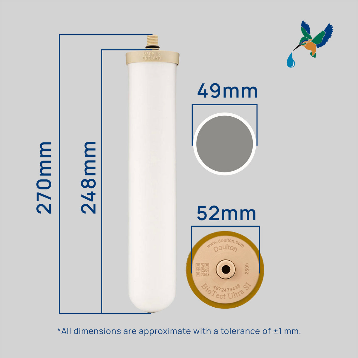 [PRE-ORDER 30days] Doulton® 道尔顿 | HIP Undersink / Undercounter | Biotect Ultra (BTU) 2501 | Water Filter | NSF Certify