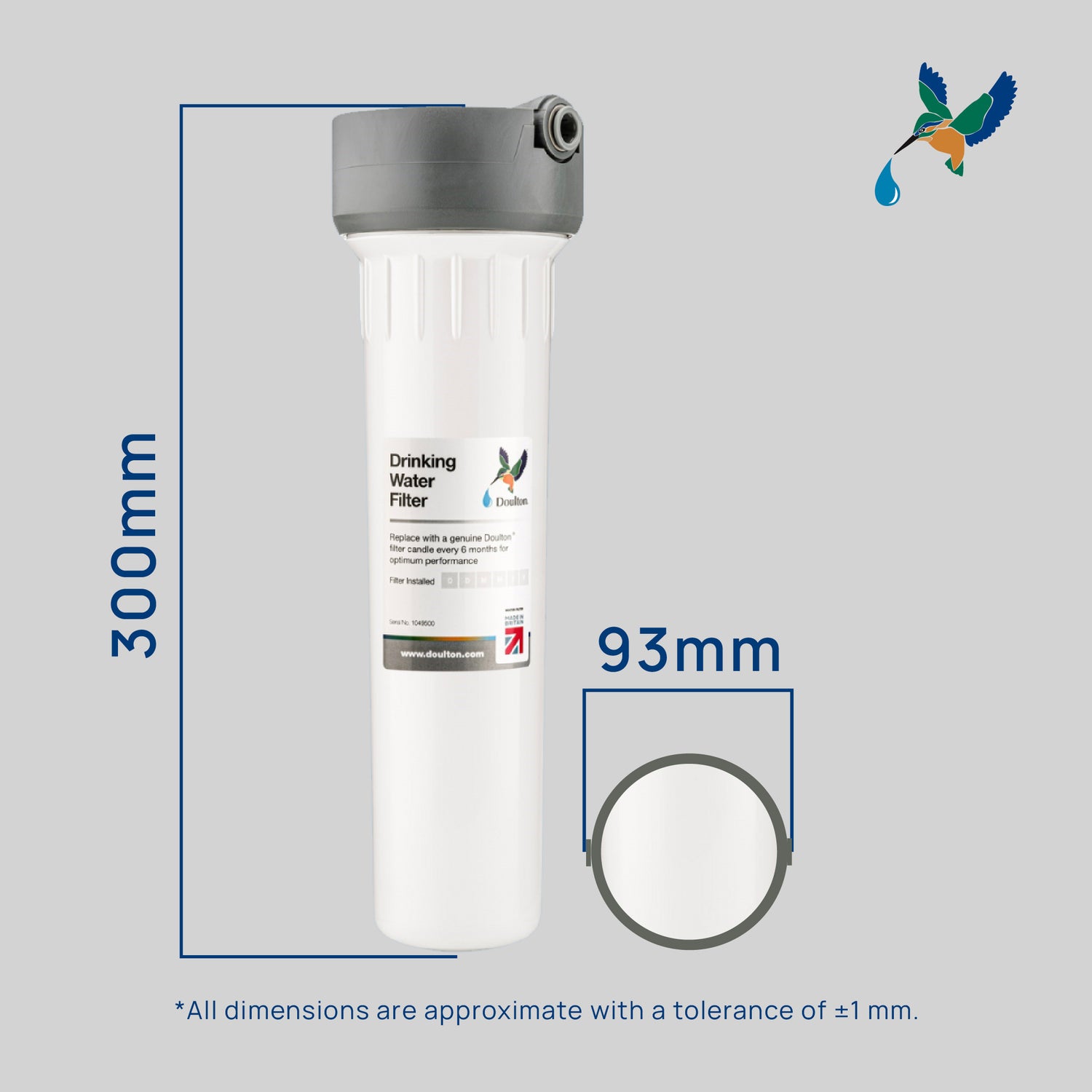 Doulton® HIP3X UCC9501	Ultracarb BPA free Undersink Water Filter Purifier System