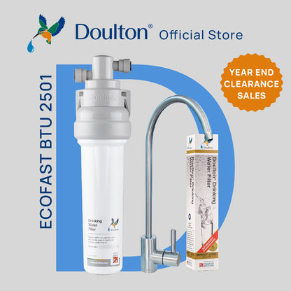 [Free Installation] Doulton® QT Ecofast BTU (2501) Biotect Ultra Water Filter Purifier System with Deluxe Faucet