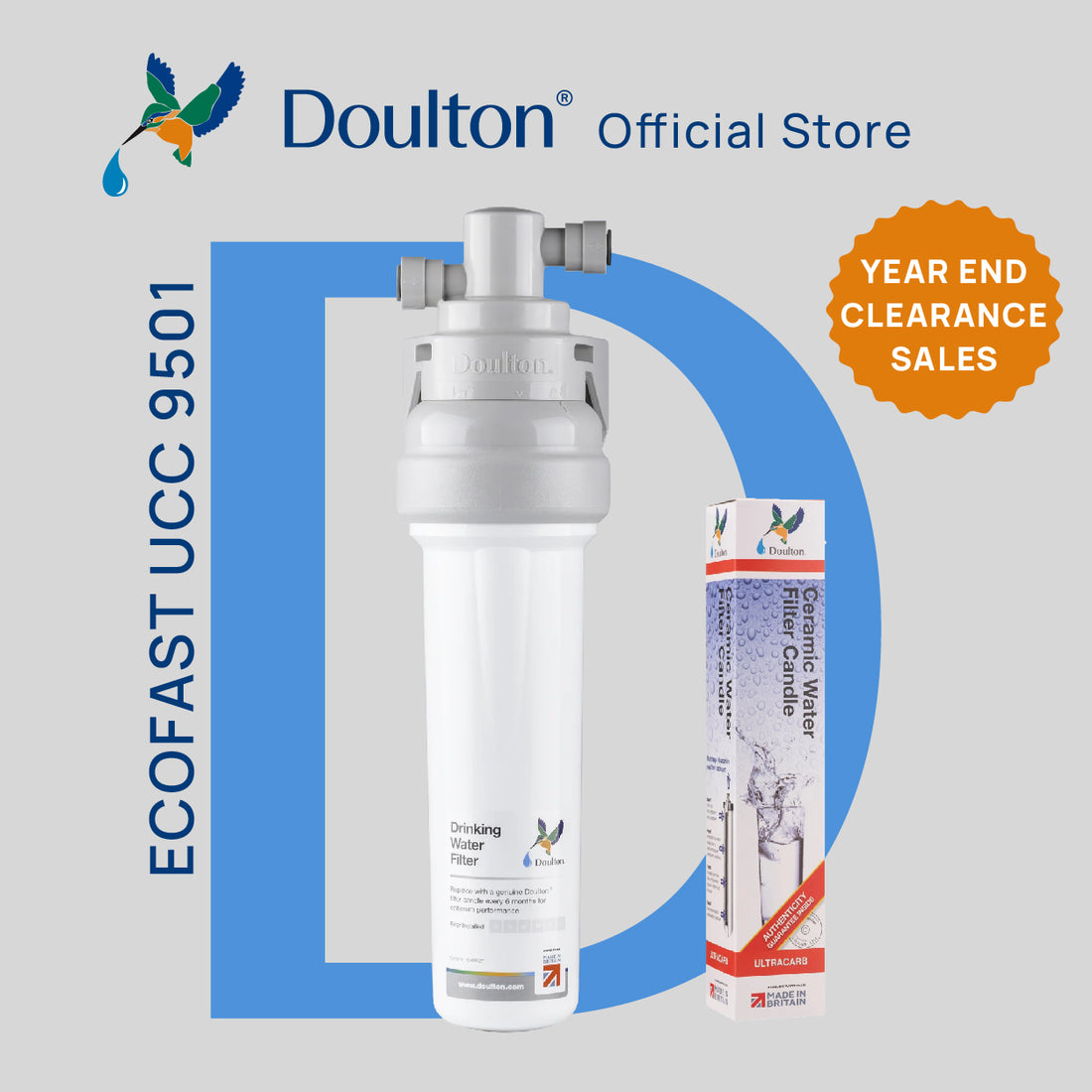 Doulton® QT Ecofast UCC (9501) Ultracarb Water Filter Purifier System