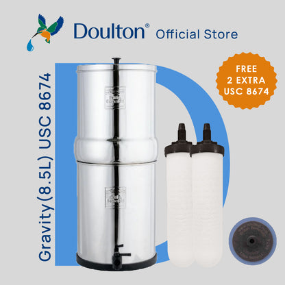 Doulton® Portable Stainless Steel Gravity USC (8674) Ultra Sterasyl Water Filter Purifier System