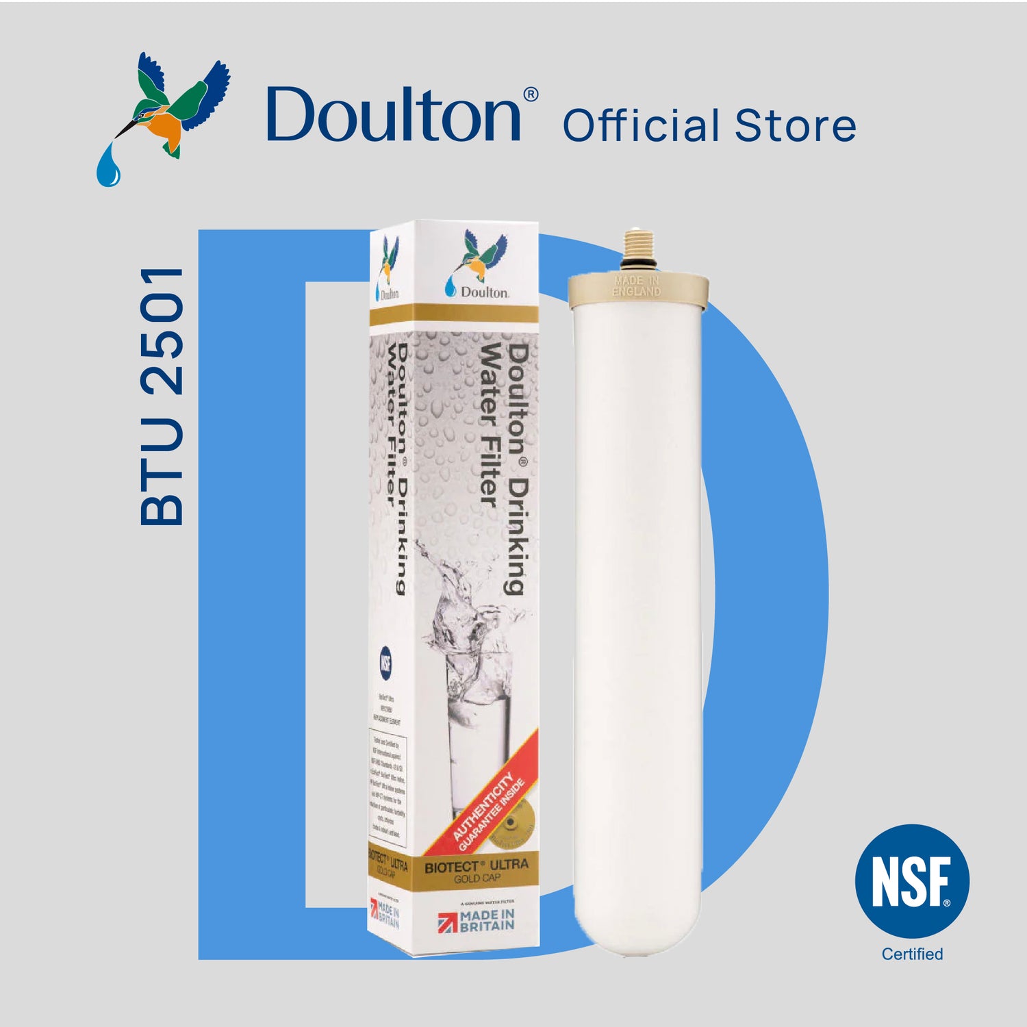 Doulton® BioTect Ultra (BTU 2501/2504) Drinking Water Filter Cartridge