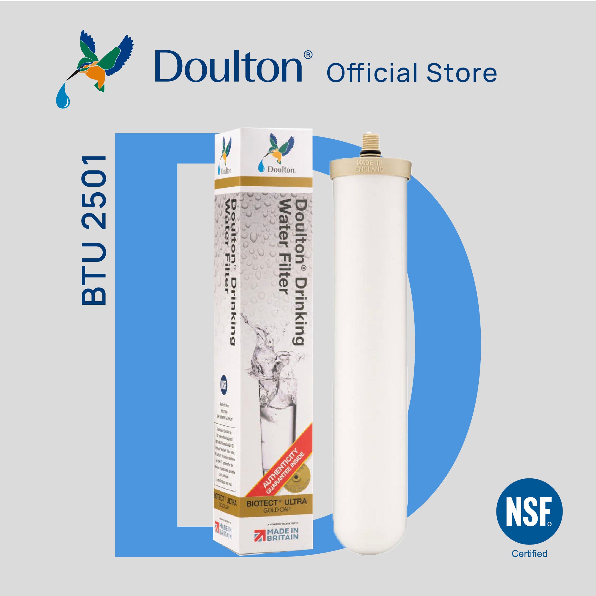 Doulton® BioTect Ultra (BTU 2501/2504) Drinking Water Filter Cartridge
