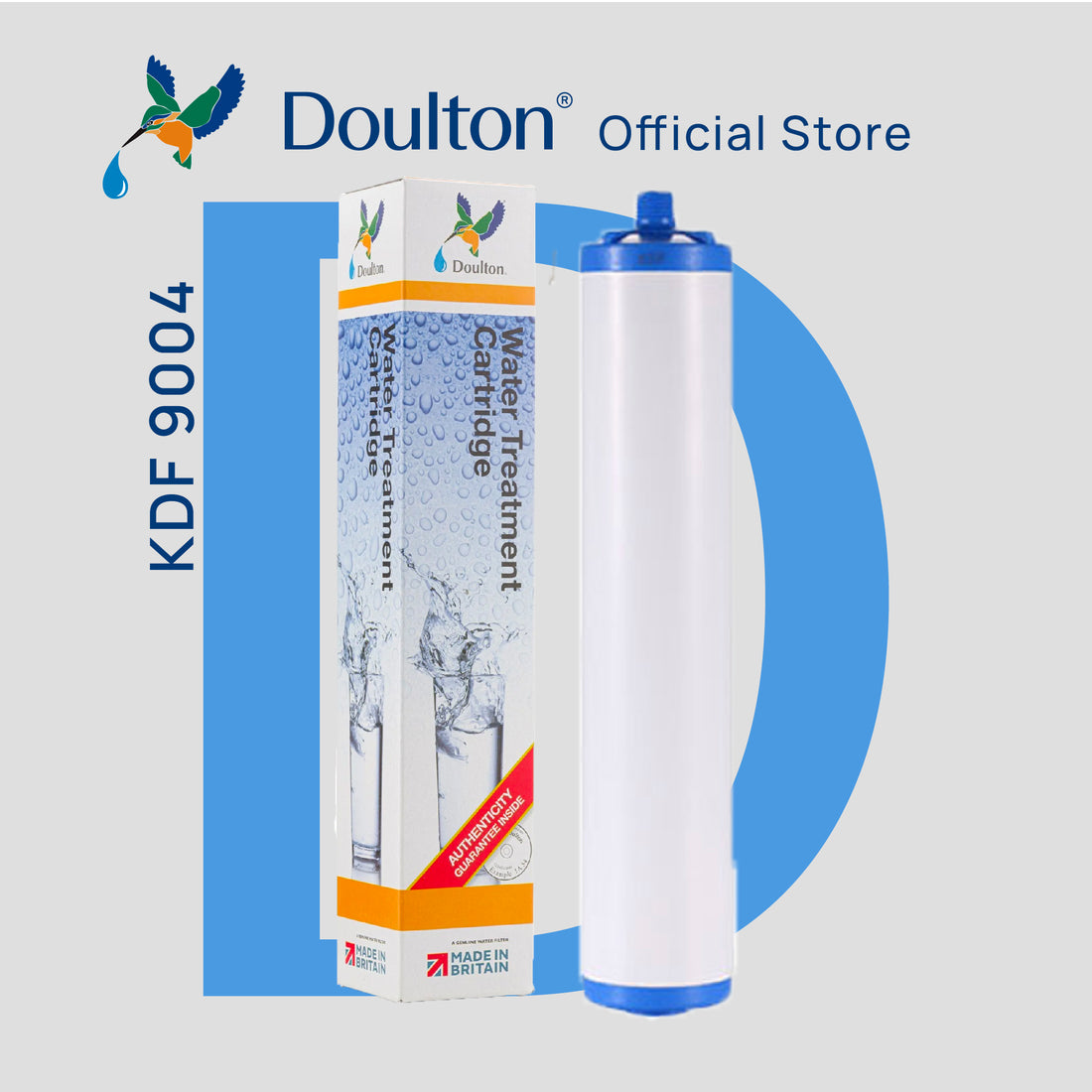 Doulton® Kinetic Degradation Fluxion (KDF 9004) Water Treatment Cartridge – Removes Heavy Metals, Bacteria &amp; Chlorine