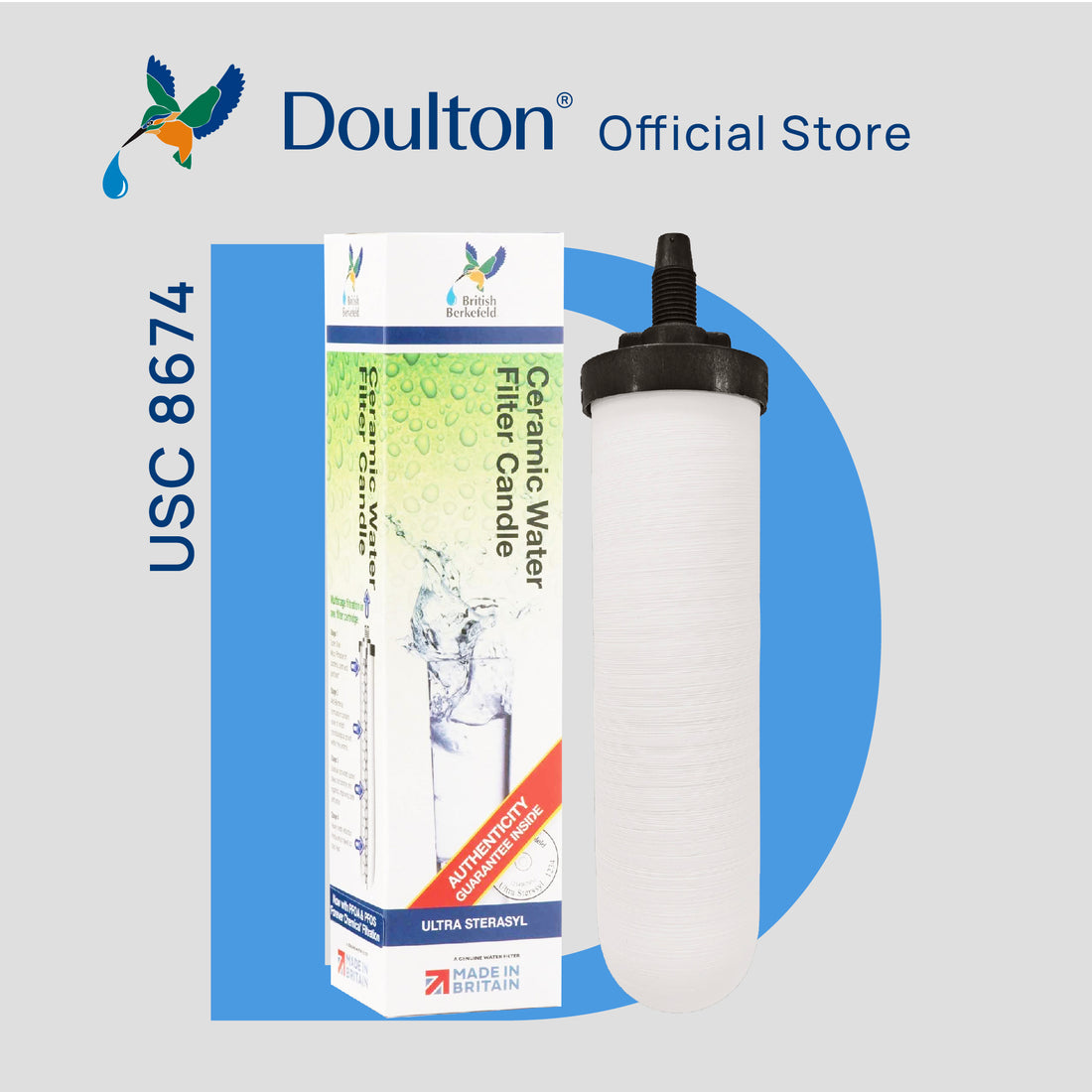 Doulton® Ultra Sterasyl (USC 8674) Drinking Water Filter Cartridge – Compatible with Berkey & Phoenix