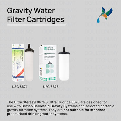 (2PC) Doulton® Ultra Sterasyl (USC 8674) Drinking Water Filter Cartridge
