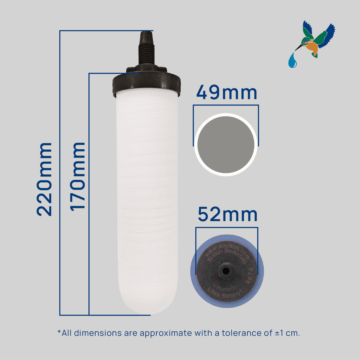 (2PC) Doulton® Ultra Sterasyl (USC 8674) Drinking Water Filter Cartridge
