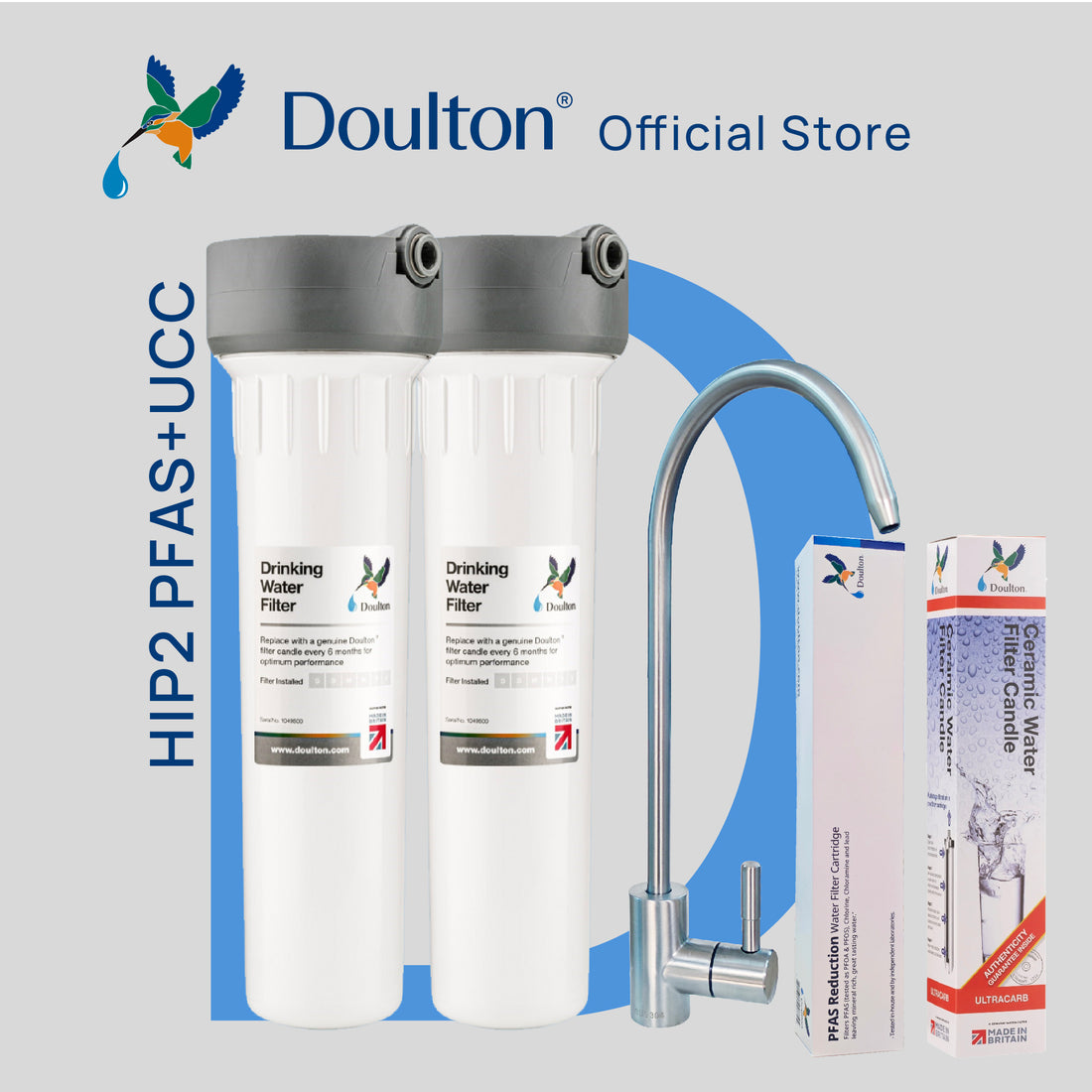 Doulton® HIP2 UCC (9504/9501) PFAS (9H04) Ultracarb + PFAS Water Purifier System
