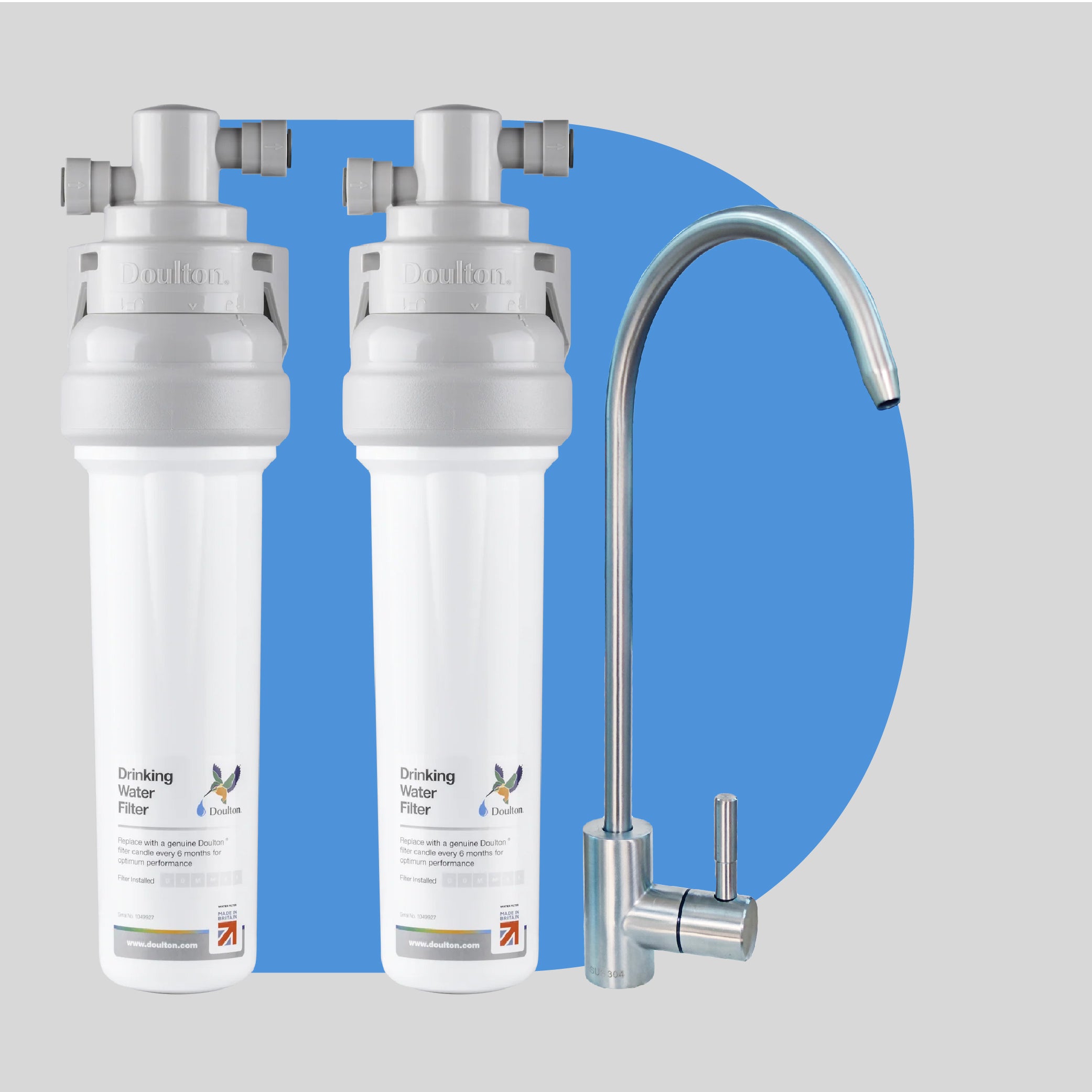[Free Installation] Doulton® 2X QT Ecofast FRC (9B04) BTU (2501) Fluoride Reduction + Biotect Ultra Water Filter Purifier System