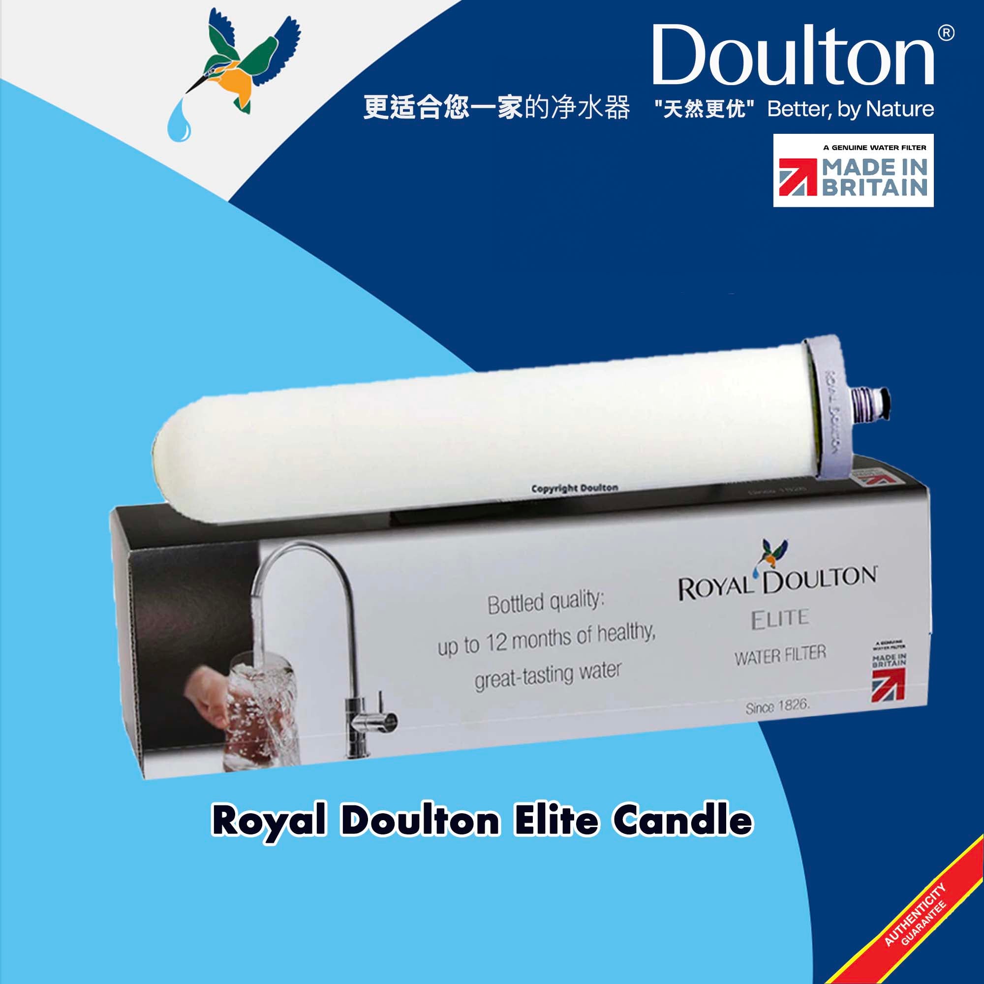 Royal Doulton Elite 4502 Ceramic Water Filter Candle (M14 Short Thread Mount)