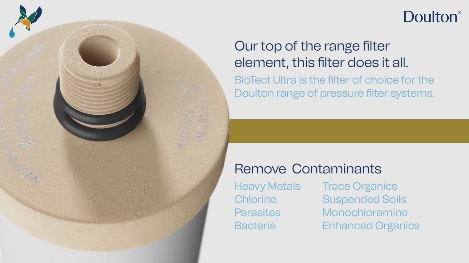 Doulton® BioTect Ultra (BTU 2501/2504) Drinking Water Filter Cartridge