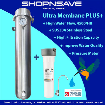 (FREE Installation) Ultra Membrane Plus Whole Home Filtration + Doulton Drinking Water Purifier System