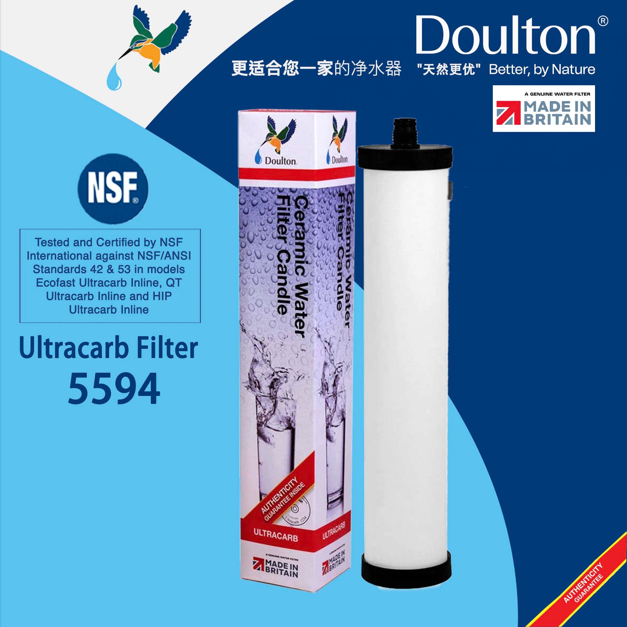 Doulton UCC 5594 Ceramic Water Filter Candle (M15 Short Thread Mount) Ideal for Franke FRX02 System