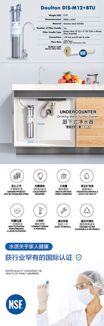 Doulton® DIS BTU (2501/2504) Biotect Ultra Water Filter Purifier System