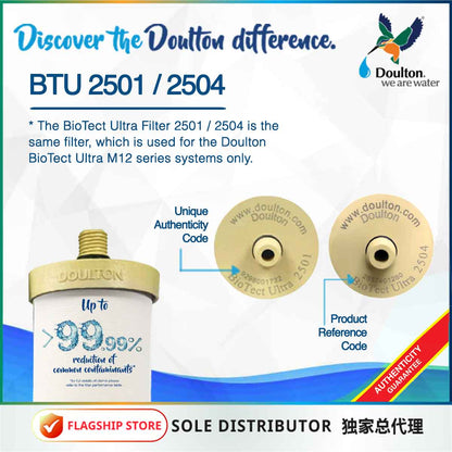Doulton® DIS BTU (2501/2504) Biotect Ultra Water Filter Purifier System