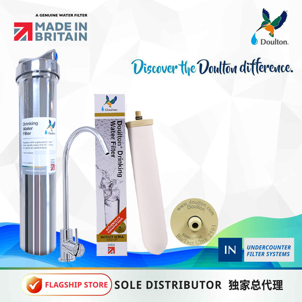(limited time) Elevate Your Water Purity with the Doulton DIS Biotect Ultra (NSF) In-Counter Drinking Water Purifier - A Lifetime Investment in Health and Well-being! *FREE Installation!